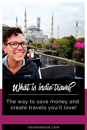 what is indie travel pinterest image