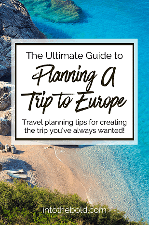 planning a europe trip pinterest image