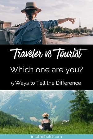 tourist vs traveler pinterest image