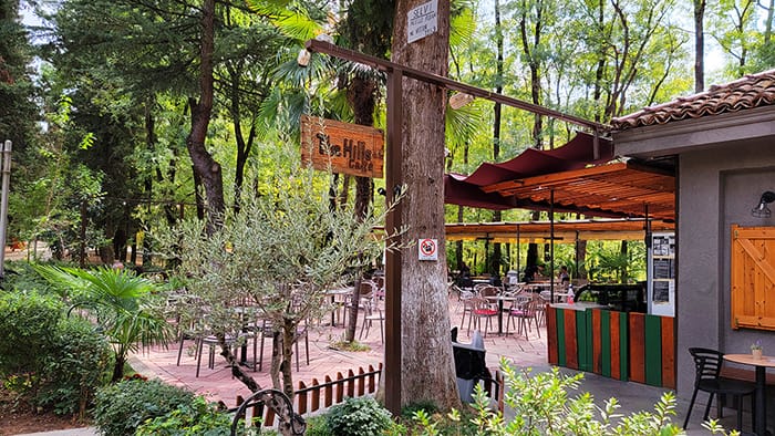 Cafe in the Grand Park of Tirana