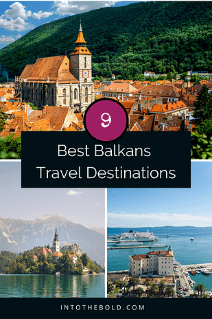 best places to visit in the Balkans Pinterest image
