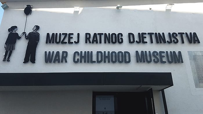 image of the outside of the War Childhood Museum