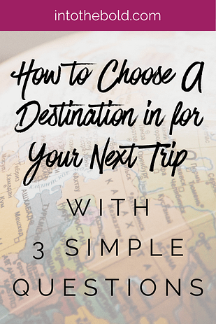 how to choose a destination pin