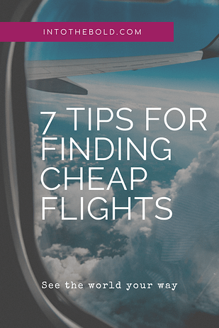 tips for finding cheap flights pin